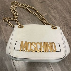 Moschino cross body bag white